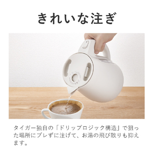 タイガー 電気ケトル/大容量/軽量タイプ(1．2L) オフホワイト PCT-A120WO-イメージ6