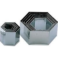 エムテートリマツ 18-8 パテ抜型 亀甲 12pcsセット FCM7411-026106001