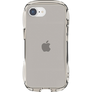 グルマンディーズ iPhone 16e用クリスタルクリアケース ベージュ GMD-31BE-イメージ1