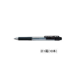 ぺんてる ドットイーボール 0.7mm 黒 10本 1箱(10本) F829676-BK127-A-イメージ1