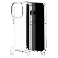ラスタバナナ iPhone 15 Pro用ハイブリッドケース 2WAY ストラップホールパーツ脱着式 クリア 7703IP361PHB