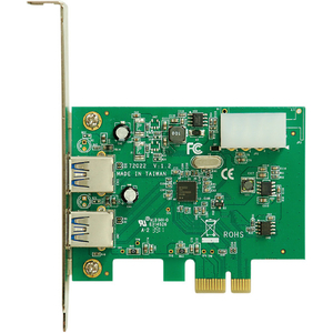 玄人志向 Renesas社製 μPD720202搭載 USB3．0x2 インターフェースボード(PCI-Express x1接続) USB3.0-PCIE-P2-イメージ1