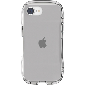 グルマンディーズ iPhone 16e用クリスタルクリアケース スモーク GMD-31SK-イメージ1