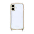 NATURAL　design iPhone17用 背面型ケース I．COLOR ベージュ IP25-61-ICSH04