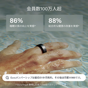 OURA Oura Ring 4(オーラリング 4)/size10 ステルス JZ90-54218-10-イメージ7