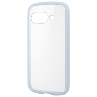 エレコム Google Pixel 9a用TOUGH SLIM LITE ハイブリッドケース フレームカラー ライトブルー PM-P251TSLFCBU