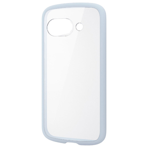 エレコム Google Pixel 9a用TOUGH SLIM LITE ハイブリッドケース フレームカラー ライトブルー PM-P251TSLFCBU-イメージ1