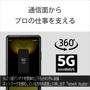 SONY SIMフリースマートフォン Xperia PRO ブラック XQ-AQ52-イメージ2