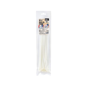朝日電器（ＥＬＰＡ） 朝日電器/手で切れる結束バンド 300mm ホワイト 50本 FCF494N-KBK-300050(WH)-イメージ1