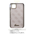 GUESS iPhone 14 Plus用モノグラム 背面ケース ピンク GUHCP14MHG4SHP