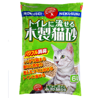 常陸化工 トイレに流せる木製猫砂 6L ﾄｲﾚﾆﾅｶﾞｾﾙﾓｸｾｲﾈｺｽﾅ6L