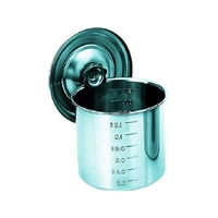 トラスコ中山 TRUSCO/ステンレスキッチンポット蓋付 80×80 0.38L 手ナシ FC299KP-4886101