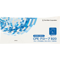 ファーストレイト CPEグローブ B22 Lサイズ ブルー/袋タイプ 100枚 FCK447B-FR-6634