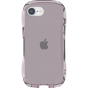 グルマンディーズ iPhone 16e用クリスタルクリアケース ライトピンク GMD-31LPK-イメージ1