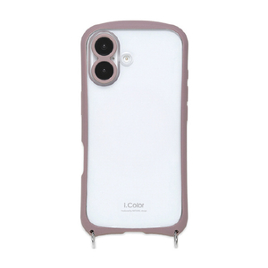 NATURAL　design iPhone17用 背面型ケース I．COLOR カカオ IP25-61-ICSH05-イメージ1