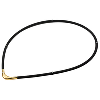 ファイテン RAKUWA磁気チタンネックレスS-II 55cm ブラック/ゴールド 0221TG861054