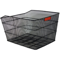 キャプテンスタッグ メッシュバスケット 超BIG 後用・固定式 ブラック FCT9958-Y-5248