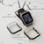GAACAL Apple Watch Series 4-6/SE1-2 [44mm]用スワロフスキーフレーム ブラック×ゴールド W00065BKG4-イメージ2