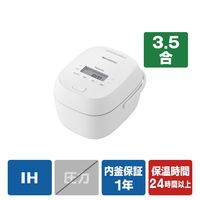 パナソニック IHジャー炊飯器 ホワイト SR-C206E-W