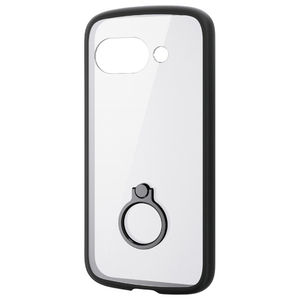 エレコム Google Pixel 9a用TOUGH SLIM LITE ハイブリッドケース フレームカラー リング付 ブラック PM-P251TSLFCRBK-イメージ1