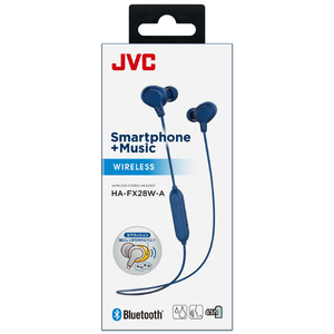 JVCケンウッド Bluetoothヘッドフォン ネイビーブルー HA-FX28W-A-イメージ2