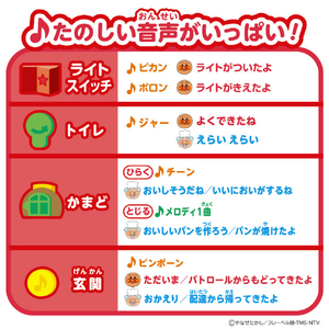 バンダイ サウンドいろいろ♪ライトがピカッ!なかまたちとあそぼう!アンパンマンはじめてハウスDX ｻｳﾝﾄﾞｲﾛｲﾛAPﾊｼﾞﾒﾃﾊｳｽDX-イメージ5