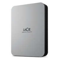 LACIE ポータブルハードディスク(4TB) ムーン・シルバー STLP4000400