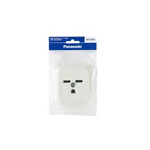 パナソニック 接地2P30A角型コンセント(薄型) WK36301WP-イメージ1