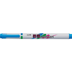 コクヨ 蛍光マーカー〈K2〉シングル ライトブルー 10本 F972607-K2PM-L1BX10-イメージ1