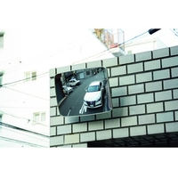 光 ガレージミラー角型400mm×300mmグレー 400300800 FC069HJ-1134352