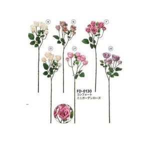 ＹＤＭ（横浜ディスプレイミュージアム） YDM/造花 コンフォートミニガーデンローズ ピンク FC610RB-FD-0130P-イメージ2