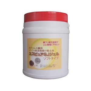 佐々木化学薬品 ステンレス溶接焼除去剤 エスピュアSJジェル低粘度1kg 淡黄ソフトジェルタイプ FC166JW-1343512-イメージ1
