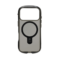 Hamee iPhone 17Pro用Magsynqケース iFace Look in Clear Hybrid ブラック／フロスト 41-183568