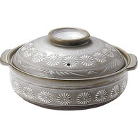 銀峯陶器 IH土鍋 みしま脱着式内面発熱金属プレート式8号 FC871LU-7310000