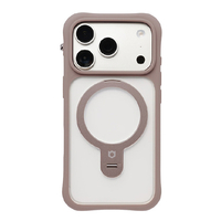 Ｈａｍｅｅ iPhone18 Pro/17 Pro用 MAGSYNQ ｽﾀﾝﾄﾞｹｰｽ IFACE LEANY モカベージュ 41-193574