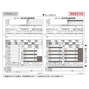 ヒサゴ 所得税源泉徴収票/退職者用A4/2面/30枚 FCV3425-OP1195MT-イメージ1