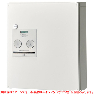 パナソニック 宅配ボックス コンパクトタイプ(左開き) COMBO エイジングブラウン CTNR4040LMA-イメージ1