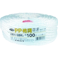 ユタカメイク PP柿縄 約5mm×100m(2本撚り・溶着無) FC147GH-8280815