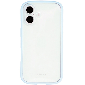 NATURAL　design iPhone17用 背面型ケース CHROME-CLEAR ミント IP25-61-CHC03-イメージ1