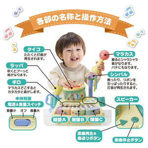 タカラトミー ディズニーベビートイ やわらかズンチャカバンド くまのプーさん ﾔﾜﾗｶｽﾞﾝﾁﾔｶﾊﾞﾝﾄﾞｸﾏﾉﾌﾟ-ｻﾝ-イメージ7