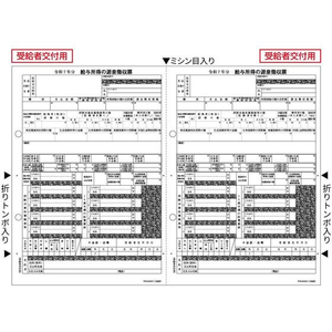 ヒサゴ 所得税源泉徴収票/受給者用A4/2面/30枚 FCV3426-OP1195MK-イメージ1