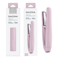 SALONIA コードレス ストレートヘアアイロン 12mm ピンク KSAL25119-PK