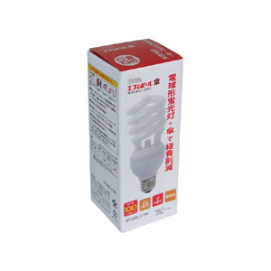 オーム電機 スパイラル形E26口金 電球形蛍光灯 電球色 1個入 EFD25EL/21/KS オーム電機 スパイラル形E26口金 電球形蛍光灯 電球色 1個入 EFD25EL/21/KS