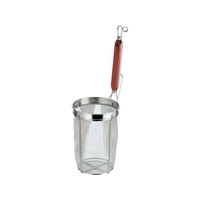 クジャク 18-8 木柄 深型 うどんあげ 底平 FCM6267-003328001