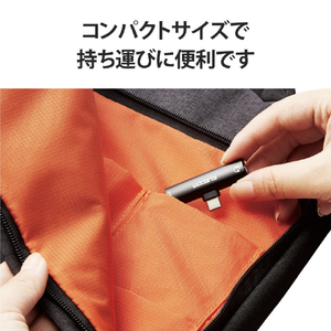 エレコム Type-C変換アダプタ USB PD対応 ブラック MPA-C35PDBK-イメージ6
