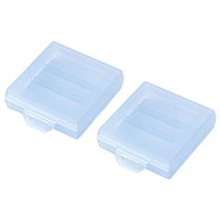 サンワサプライ 電池ケース（単4形用2個セット） ブルー DG-BT4BLN