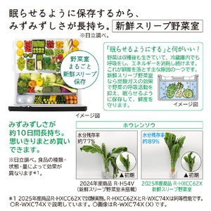 日立 735L 6ドア冷蔵庫 クリスタルミラー RWXC74XX-イメージ9