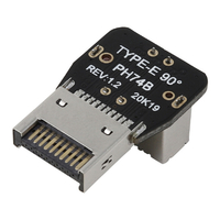 アイネックス フロントUSB Type-Cヘッダー変換アダプタ L型リバース USB-028