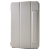 エレコム iPad(A16) フラップケース 薄型軽量 カラーエッジ 背面クリア グレージュ TB-A25RWVFCGB
