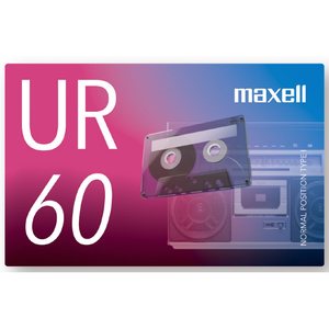 マクセル 録音用カセットテープ 60分 1巻 URシリーズ UR-60N-イメージ1